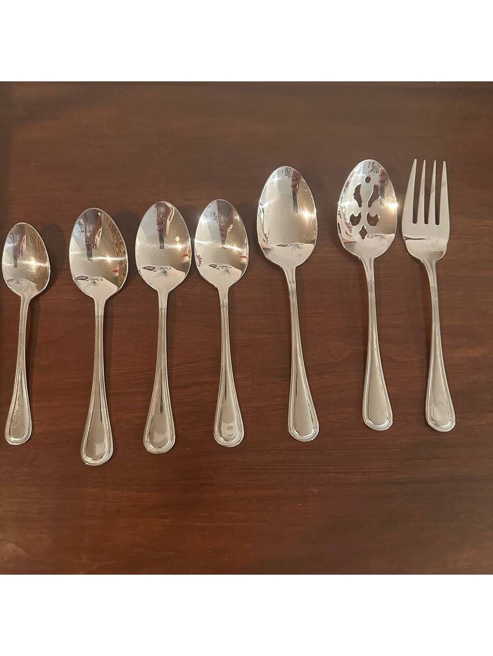 Wallace Casino 18/10 Stainless Flatware 7 Pc Replacement Lot Spoons Fork